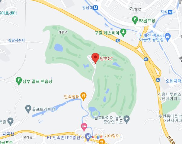 골프장 위치