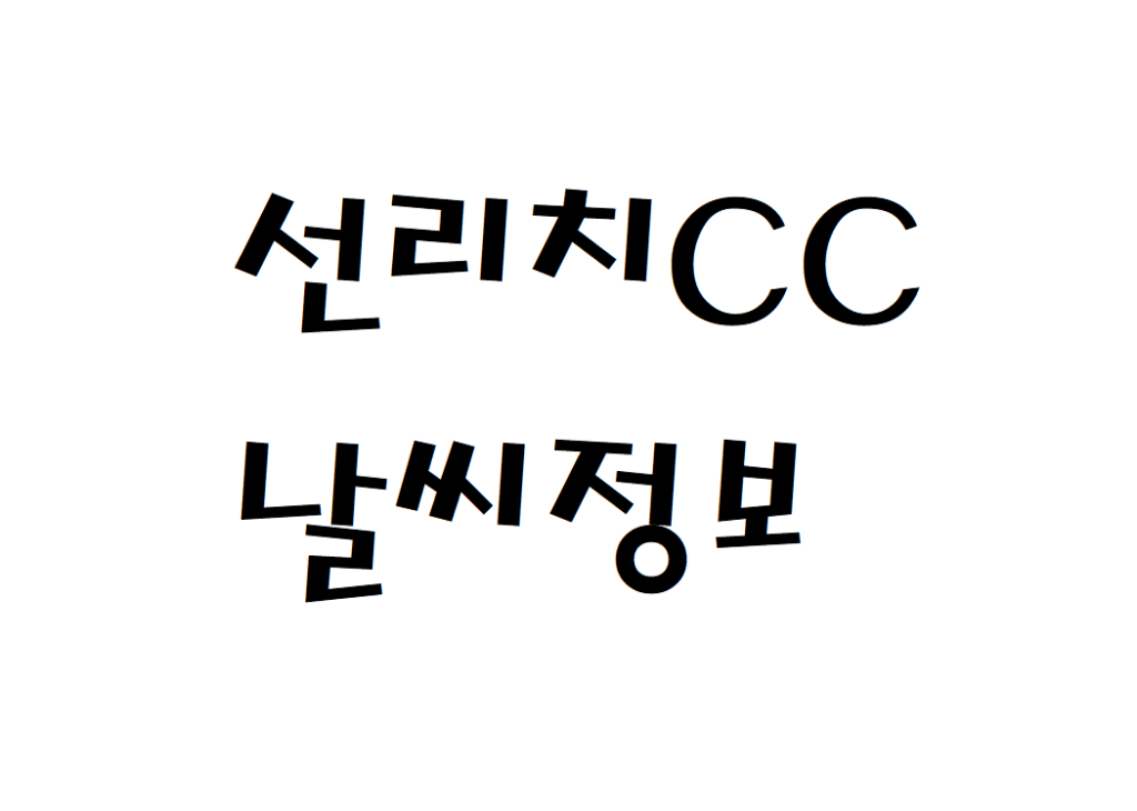 선리치CC 골프연습장 현재 날씨 정보 아는법