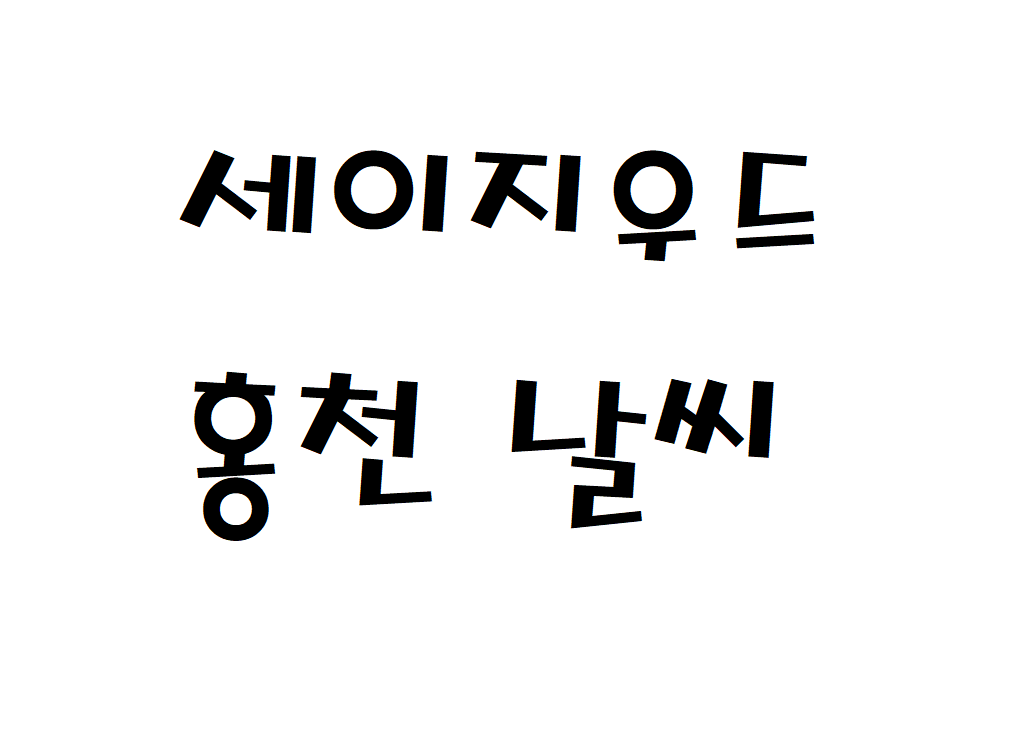 세이지우드CC 홍천 날씨 퍼블릭골프장 정보 확인하기
