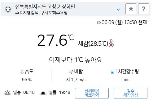 위 그림은 사진 입니다. 아래 본문 내용에서 날씨 상황을 정확히 알 수 있습니다.