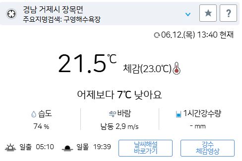 위 그림은 사진 입니다. 아래 본문 내용에서 날씨 상황을 정확히 알 수 있습니다.