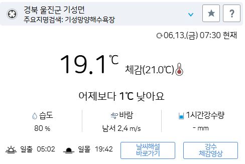 위 그림은 사진 입니다. 아래 본문 내용에서 날씨 상황을 정확히 알 수 있습니다.