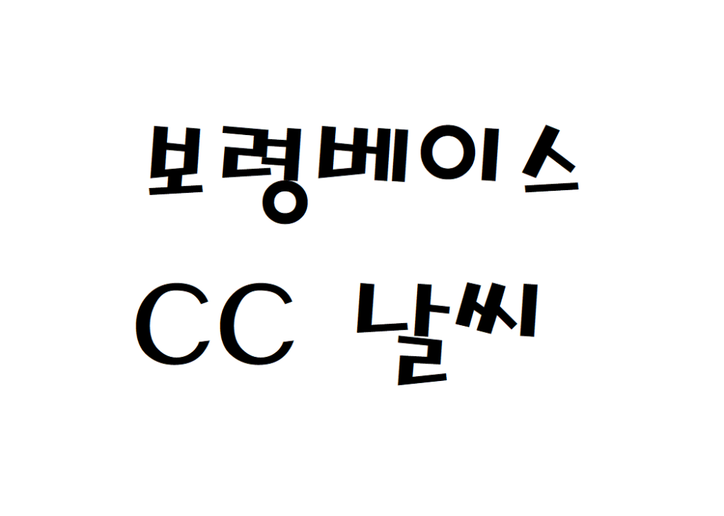 보령베이스CC 날씨 골프연습장 날씨예보